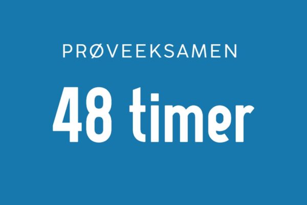Prøveeksamen - tilgang i 48 timer
