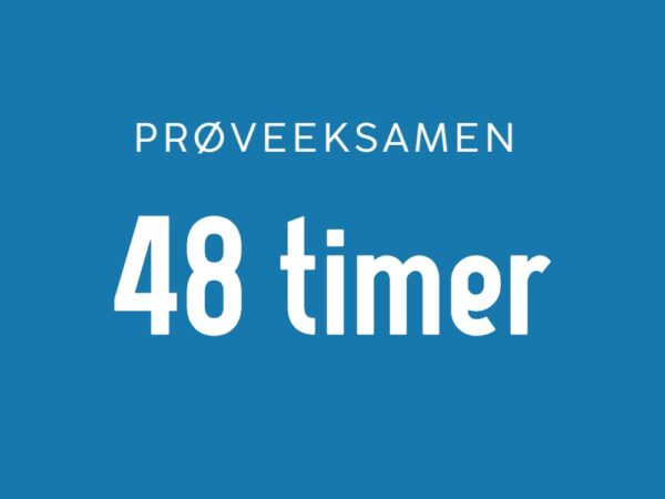Prøveeksamen - tilgang i 48 timer